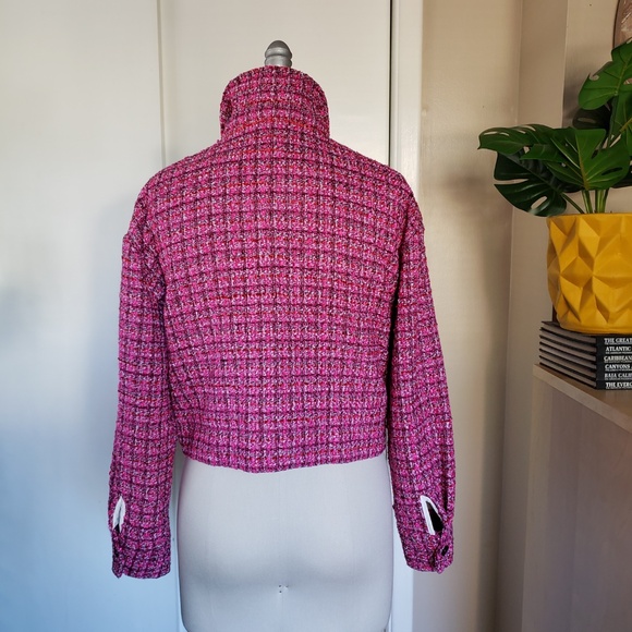 Rachel Zoe Tweed Jacket Size Medium! - Picture 6 of 16